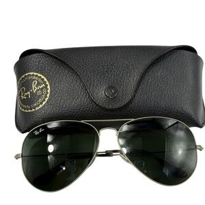 Ray Ban RB 3025 large metal classic aviator sunglasses 62 14 140 9191/31